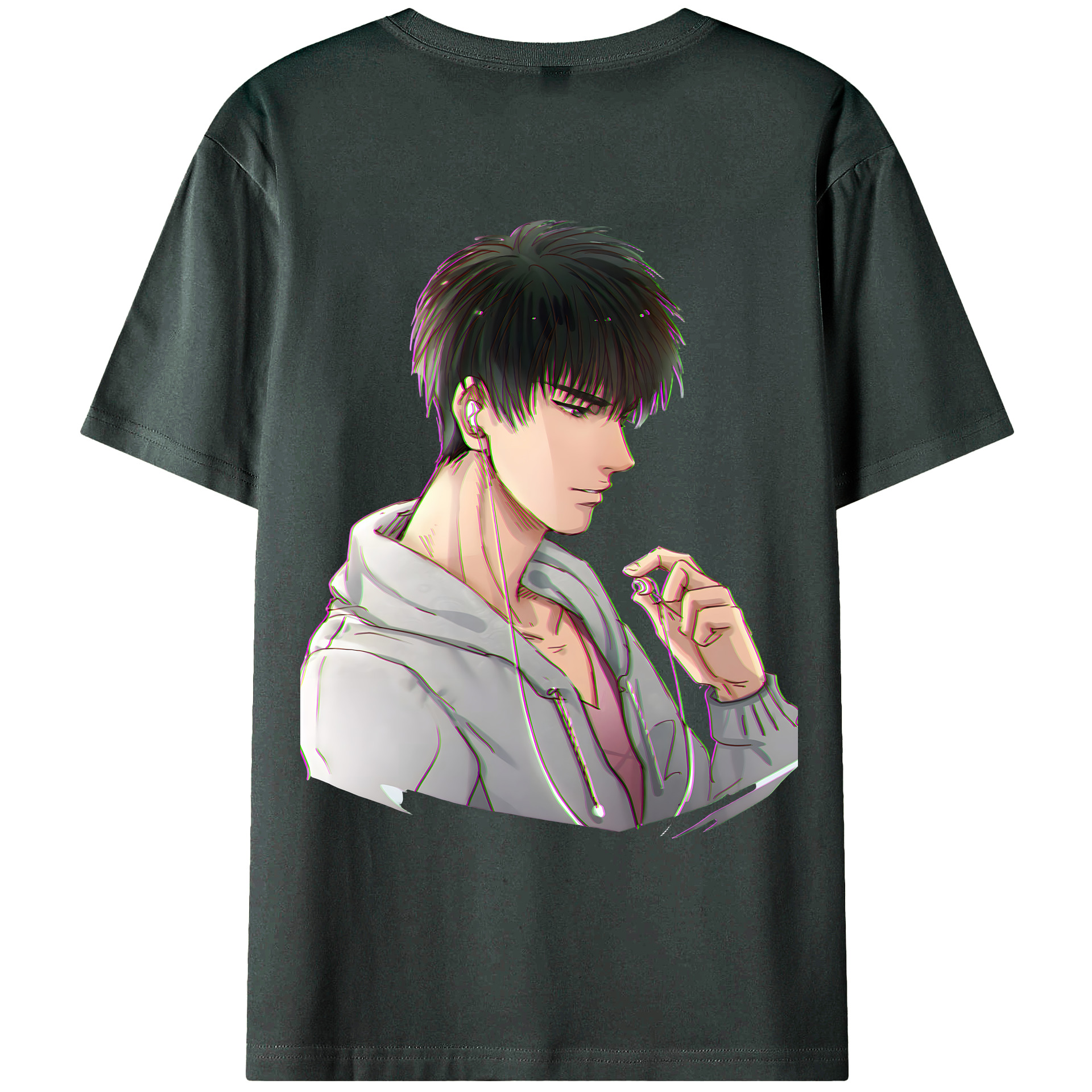 （画像用） SLAM DUNK／スラムダンク 綿100％ メンズ半袖Tシャツ（バックプリント） 通気性